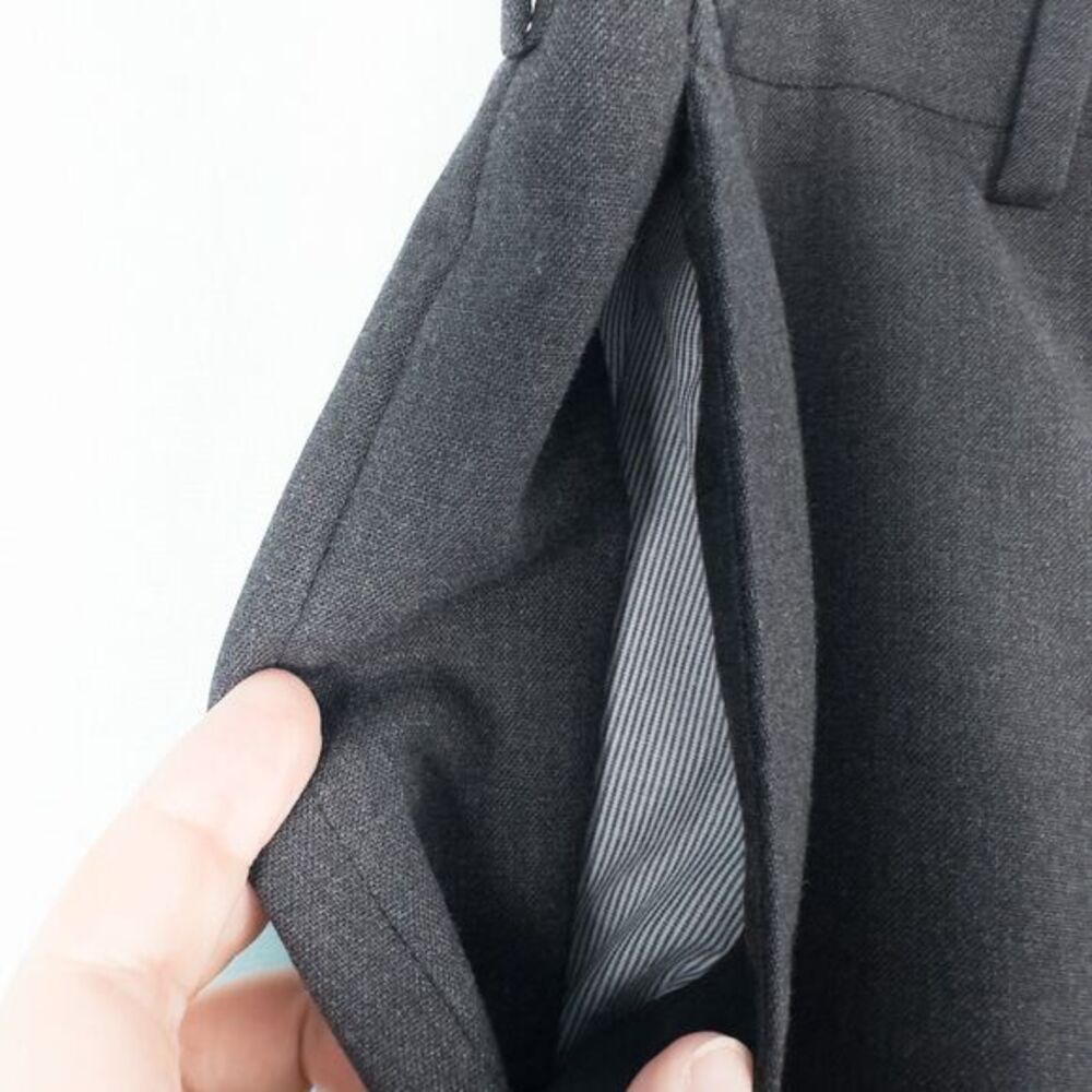 Charles Tyrwhitt Mens Ultimate Performance Suit Pants Charcoal Slim 38W x 29.75L - Picture 11 of 16